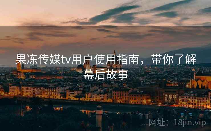 果冻传媒tv用户使用指南，带你了解幕后故事  第2张